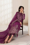 Zarif Bayaan Embroidered Luxury Chiffon Unstitched 3Pc Suit - SWABI