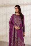 Zarif Bayaan Embroidered Luxury Chiffon Unstitched 3Pc Suit - SWABI