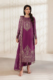 Zarif Bayaan Embroidered Luxury Chiffon Unstitched 3Pc Suit - SWABI