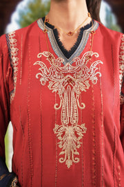 Sable Vogue Embroidered Karandi Unstitched 3Pc Suit SWC-09-23