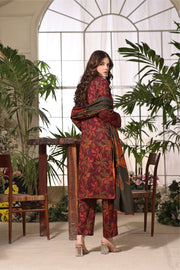Feathers Digital Printed Dhanak Unstitched 3Pc Suit SWEET PEA-FT322