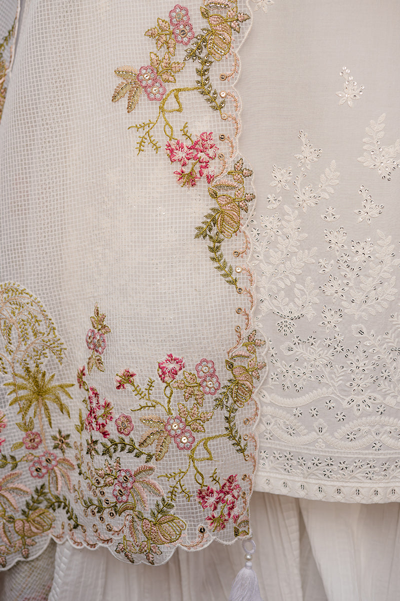 Cross Stitch Eid Lawn Unstitched Embroidered 3Pc Suit D-02 Sylvan Flare