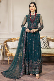 FARASHA Embroidered Net Unstitched 3 Piece Suit - Sylvia