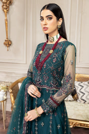 FARASHA Embroidered Net Unstitched 3 Piece Suit - Sylvia