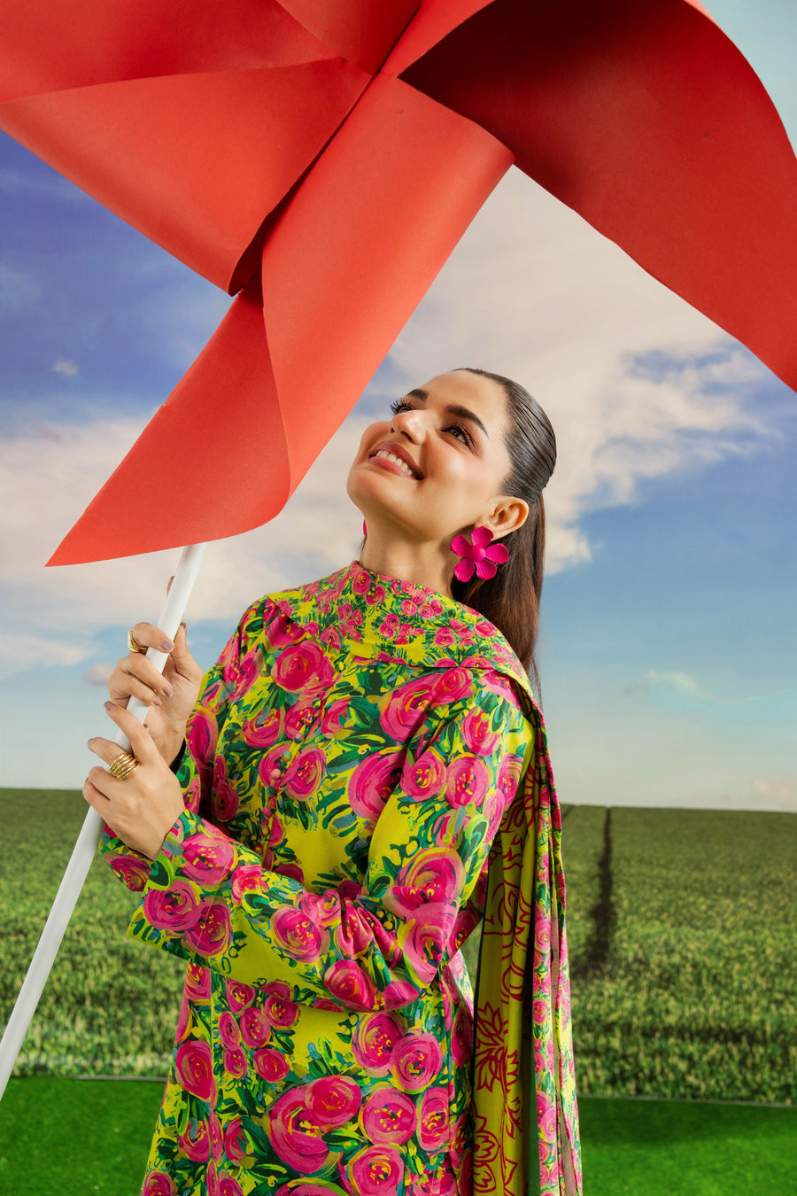 Feathers Dosti Digital Printed Khaddar Unstitched 3Pc Suit SYNARA-FT574