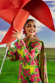 Feathers Dosti Digital Printed Khaddar Unstitched 3Pc Suit SYNARA-FT574