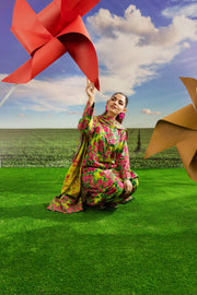 Feathers Dosti Digital Printed Khaddar Unstitched 3Pc Suit SYNARA-FT574