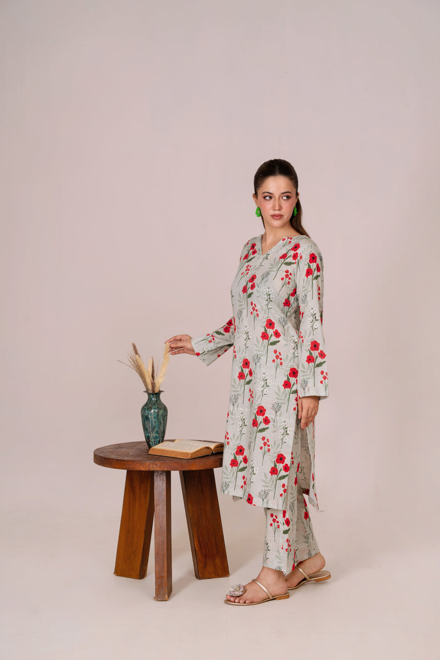 Feathers Digital Printed Khaddar Unstitched 2Pc Suit SYNEL-FT606