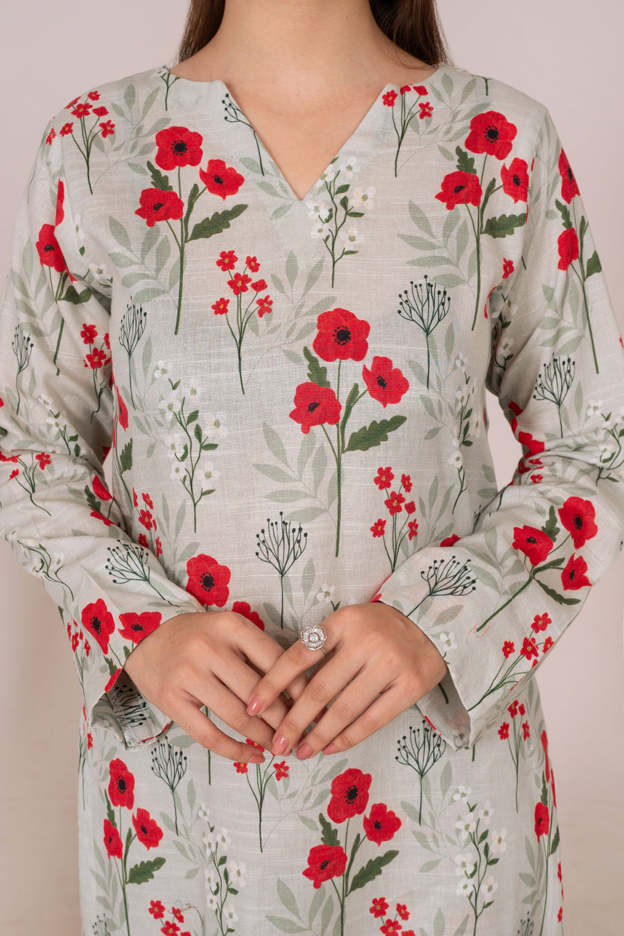 Feathers Digital Printed Khaddar Unstitched 2Pc Suit SYNEL-FT606