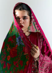 Hussain Rehar Nirmal Unstitched Embroidered Lawn 3Pc Suit - Saaha