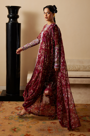Soraya Silk Edit Embroidered Raw Silk Unstitched 3Pc Suit - Saaz