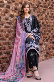 Farasha Seraya Embroidered Lawn Unstitched 3Pc Suit D-01 SABLE