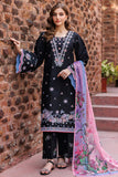 Farasha Seraya Embroidered Lawn Unstitched 3Pc Suit D-01 SABLE