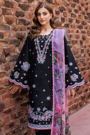 Farasha Seraya Embroidered Lawn Unstitched 3Pc Suit D-01 SABLE