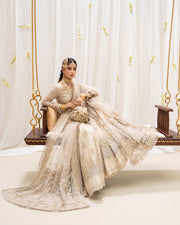 Rua by Faiza Saqlain Embroidered Net Unstitched 3Pc Suit - SAFAK