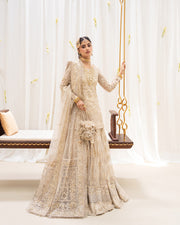 Rua by Faiza Saqlain Embroidered Net Unstitched 3Pc Suit - SAFAK