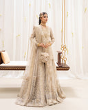 Rua by Faiza Saqlain Embroidered Net Unstitched 3Pc Suit - SAFAK