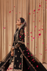 FARASHA Tabeer Embroidered Net Unstitched 3 Piece Suit - 03 Safeena