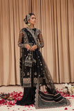 FARASHA Tabeer Embroidered Net Unstitched 3 Piece Suit - 03 Safeena