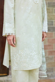 Farasha Sorine Summer Embroidered Lawn Unstitched 3Pc Suit - Sage Mist