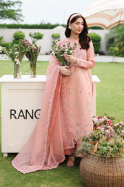 Rang Rasiya Florence Festive Embroidered Lawn Unstitched 3Pc Suit - SAHAR