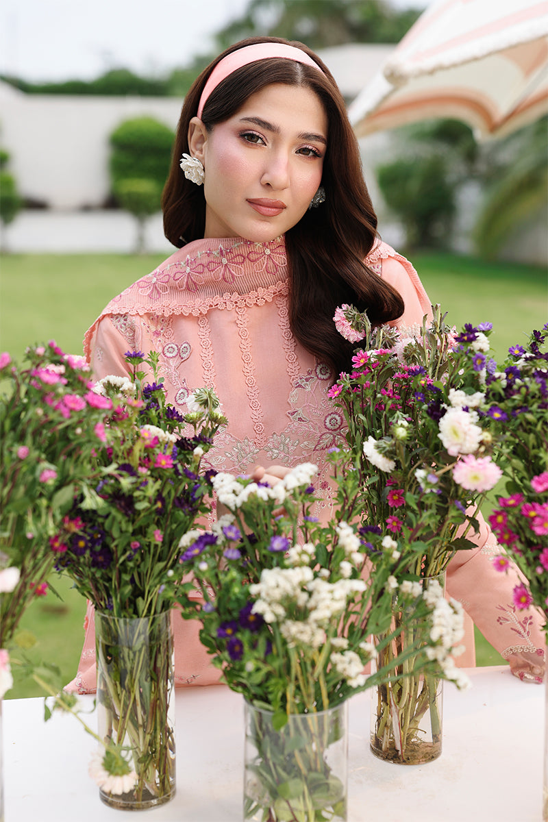 Rang Rasiya Florence Festive Embroidered Lawn Unstitched 3Pc Suit - SAHAR