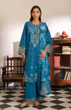Seran Lamhay Embroidered Lawn Unstitched 3Pc Suit D-02 SAHAR