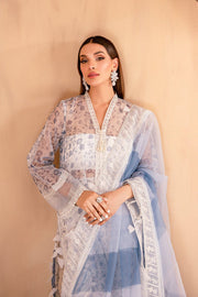 Afshan by Zoya & Fatima Embroidered Organza 4Pc Suit - Sahiba