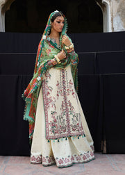 Hussain Rehar Nirmal Unstitched Embroidered Lawn 3Pc Suit - Sahil
