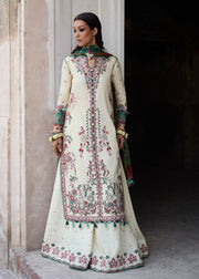 Hussain Rehar Nirmal Unstitched Embroidered Lawn 3Pc Suit - Sahil