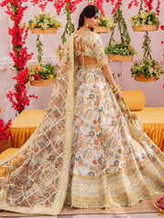 Faiza Faisal Heeriye Embroidered Raw Silk Unstitched 3Pc Suit - Saira