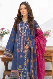 Saira Bano by Humdum Embroidered Lawn Unstitched 3Pc Suit D-05