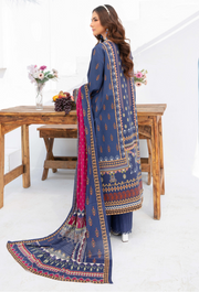 Saira Bano by Humdum Embroidered Lawn Unstitched 3Pc Suit D-05