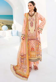 Saira Bano by Humdum Embroidered Lawn Unstitched 3Pc Suit D-10