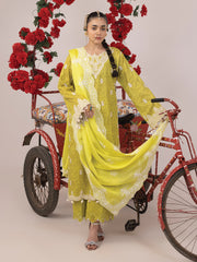 Rangeeli by Faiza Faisal Embroidered Lawn Unstitched 3Pc Suit - Sajjo