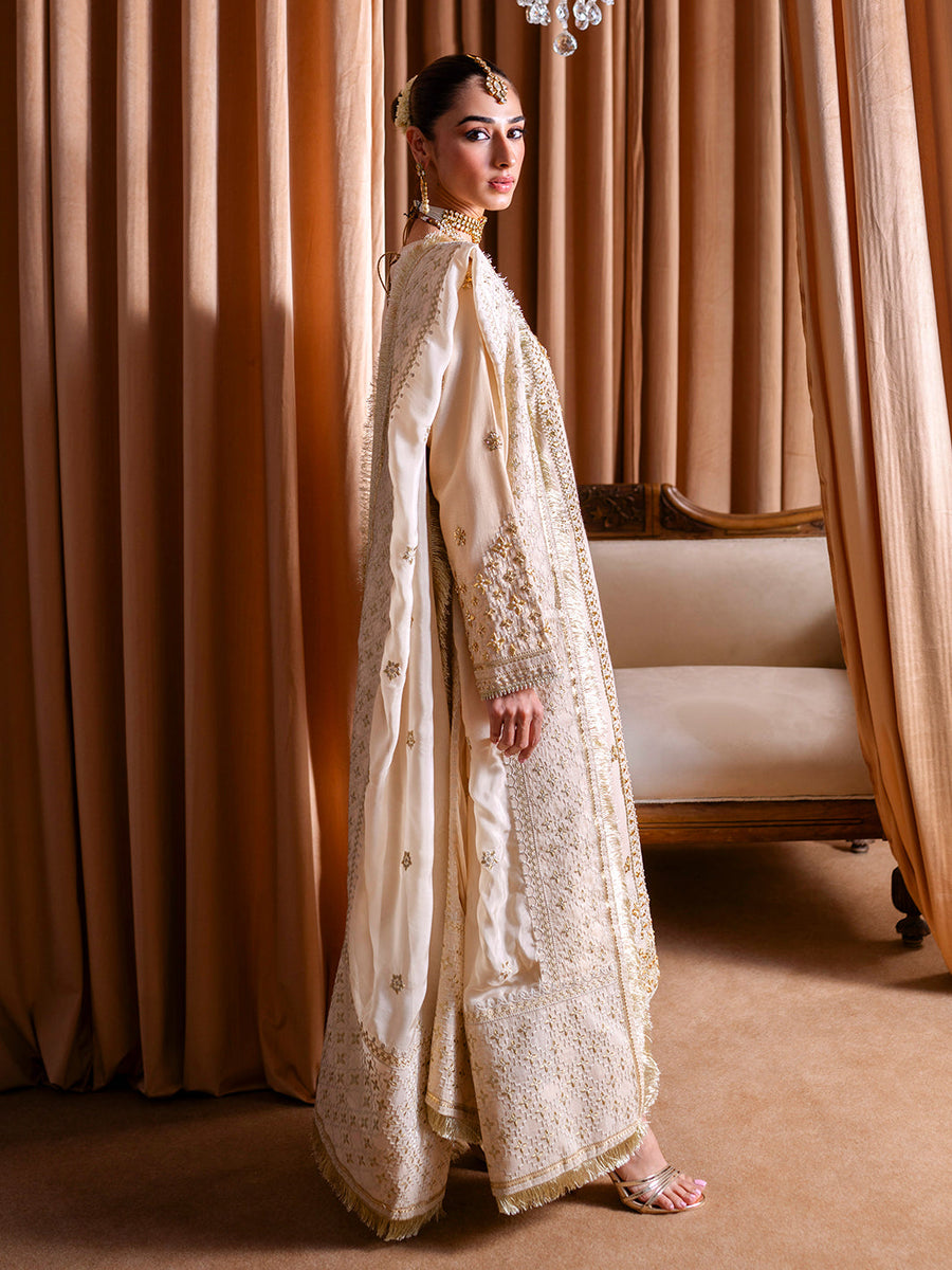 Faiza Faisal Rema Embroidered Fancy Cotton Unstitched 3Pc Suit - Saleha