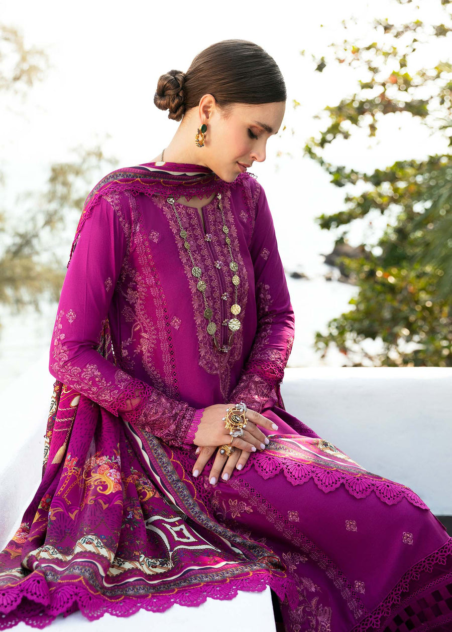 Mayal by Kanwal Malik Embroidered Lawn Unstitched 3Pc Suit - SAMAR