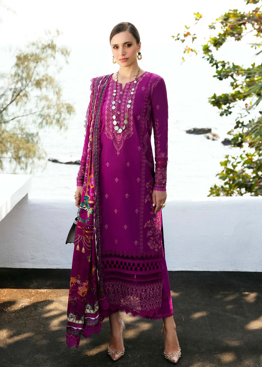 Mayal by Kanwal Malik Embroidered Lawn Unstitched 3Pc Suit - SAMAR