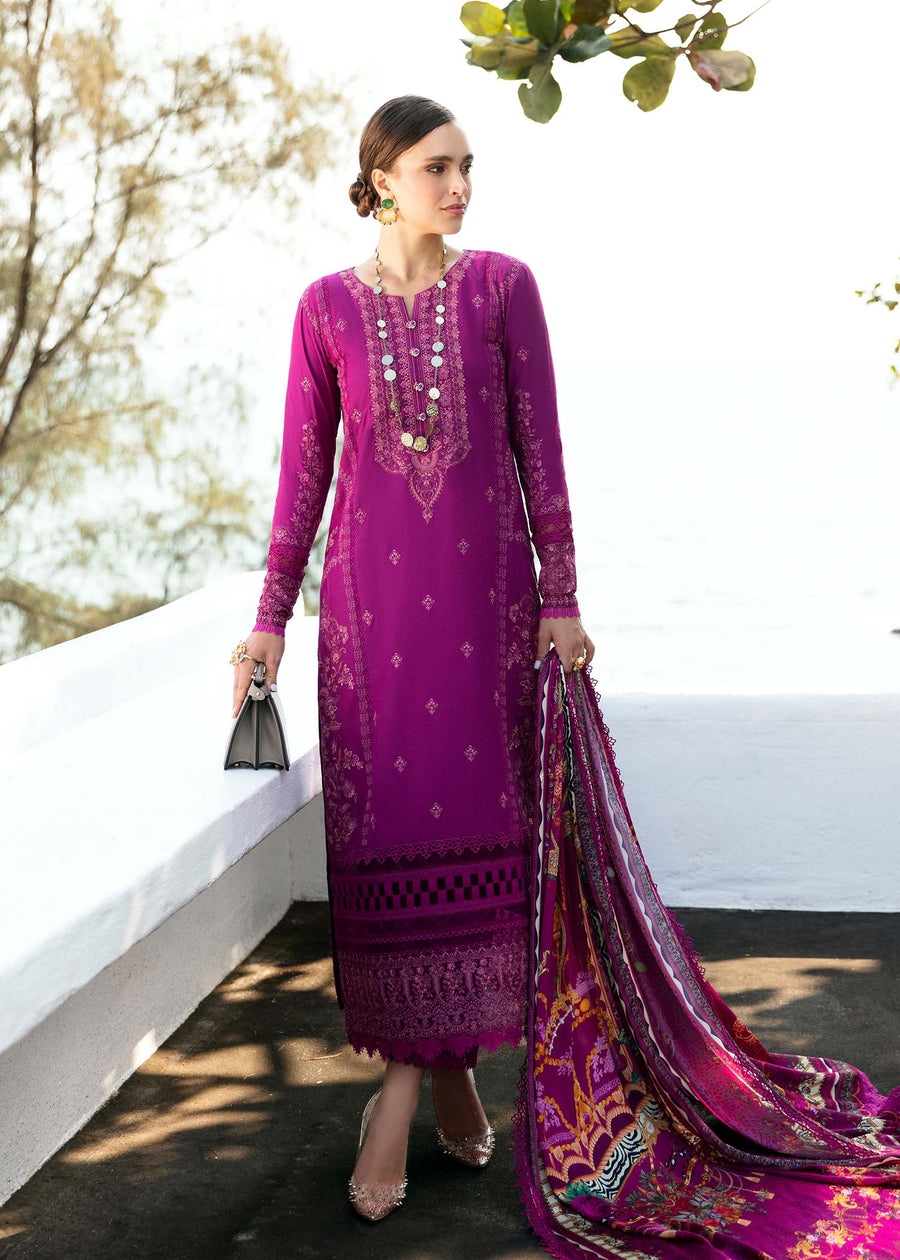 Mayal by Kanwal Malik Embroidered Lawn Unstitched 3Pc Suit - SAMAR