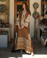 Mushq Broadway Embroidered Jacquard Unstitched 3Pc Suit - Samarkand Jewel