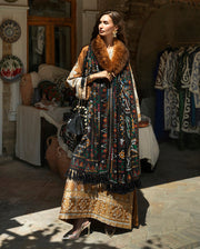 Mushq Broadway Embroidered Jacquard Unstitched 3Pc Suit - Samarkand Jewel