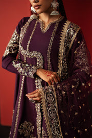 Afrozeh Divani Embroidered Raw Silk Unstitched 3Pc Suit AS-25-10 SAMARQAND