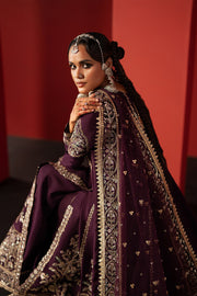 Afrozeh Divani Embroidered Raw Silk Unstitched 3Pc Suit AS-25-10 SAMARQAND