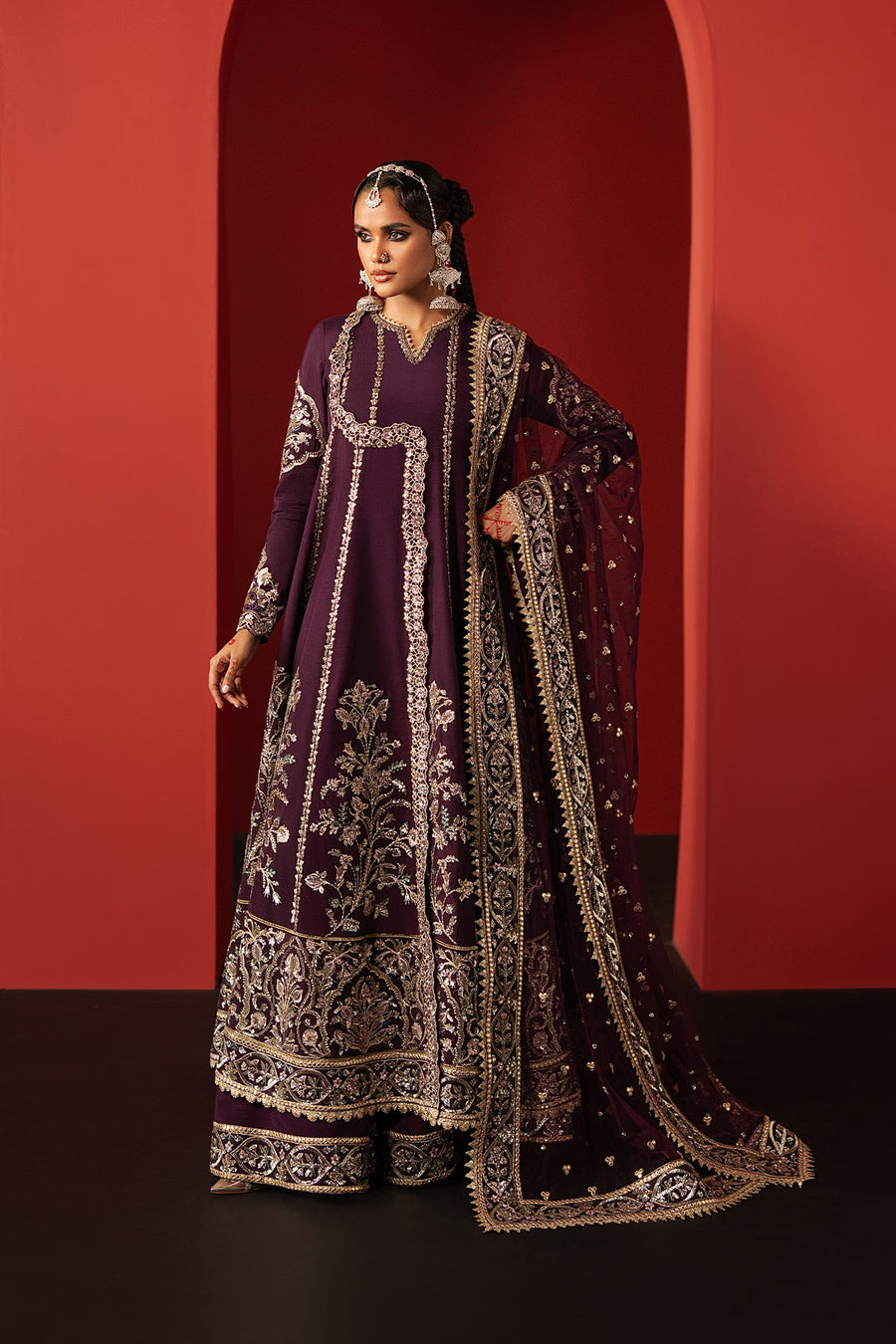 Afrozeh Divani Embroidered Raw Silk Unstitched 3Pc Suit AS-25-10 SAMARQAND
