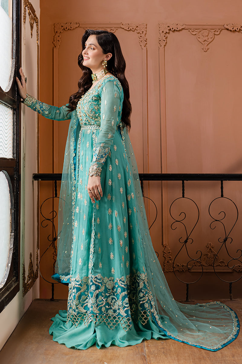 Roheenaz Naira Embroidered Chiffon Unstitched 3Pc Suit RNZ-02 Samira