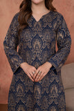 Feathers Premium Embroidered Lawn Unstitched 2Pc Suit - Sapphire Regency