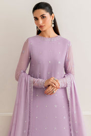 Farasha Luxury Formal Embroidered Chiffon Unstitched 3Pc Suit - Sasha