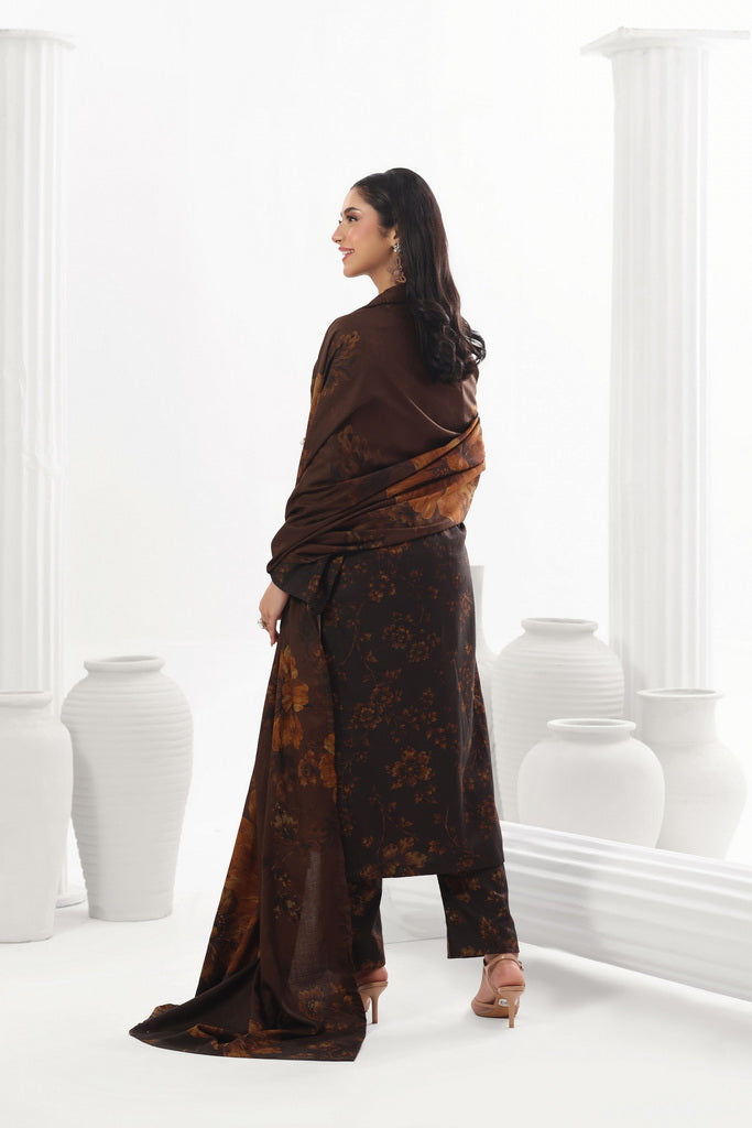 Feathers Digital Printed Dhanak Unstitched 3Pc Suit Savanna Serengeti-FT800