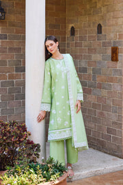 Farasha Sorine Summer Embroidered Lawn Unstitched 3Pc Suit - Sea Breeze