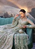 Sadaf Fawad Khan Siraa Embroidered Net Unstitched 3Pc Suit - Seafoam